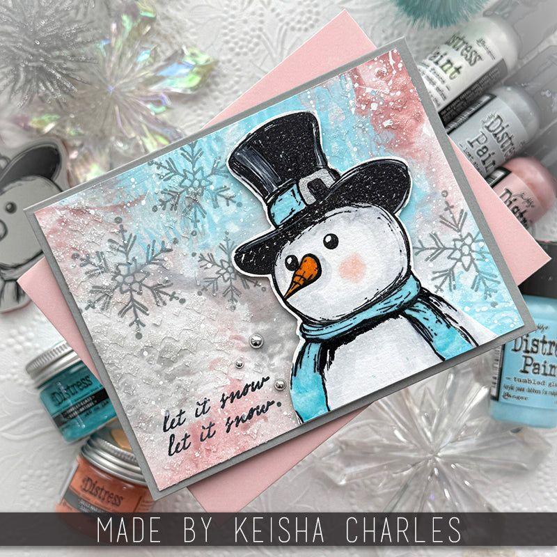 Tim Holtz Cling Rubber Stamps Mr. Frostie CSM499 - 13