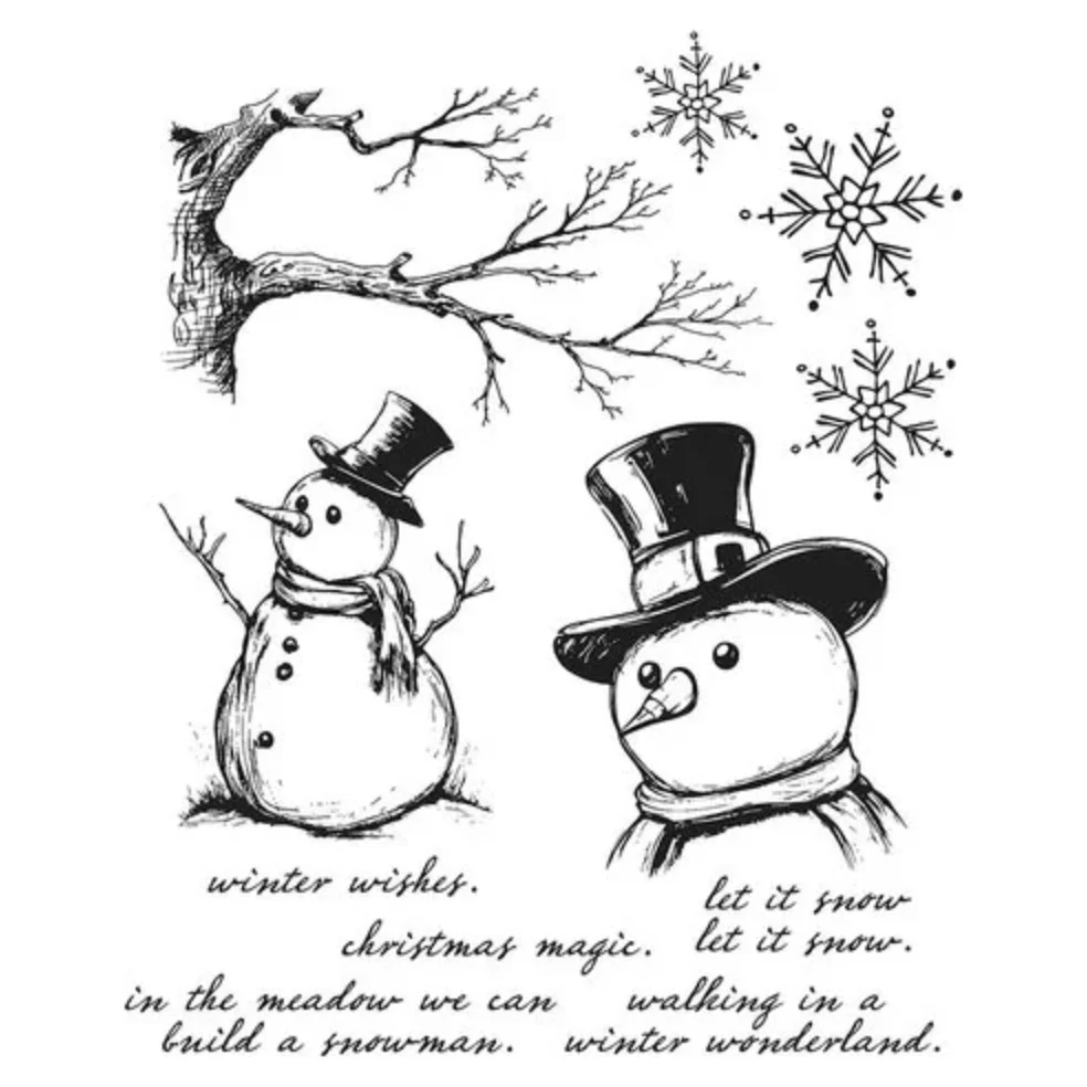 Tim Holtz Cling Rubber Stamps Mr. Frostie CSM499