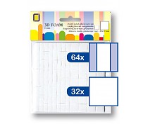 JEJE Produkt 3D Foam Rectangles 12x12 mm & 12x6 mm x 2 mm
