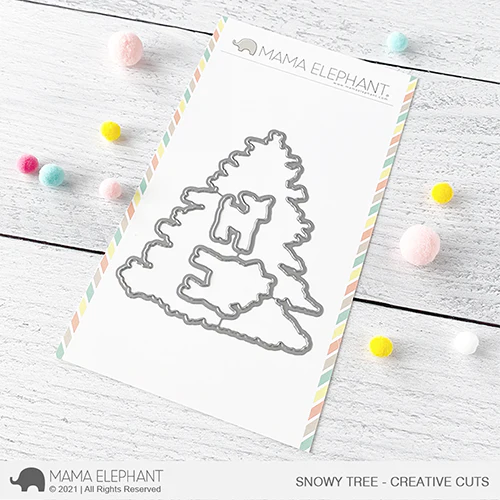  MAMA ELEPHANT -SNOWY TREE STAMP & DIE BUNDLE - 2
