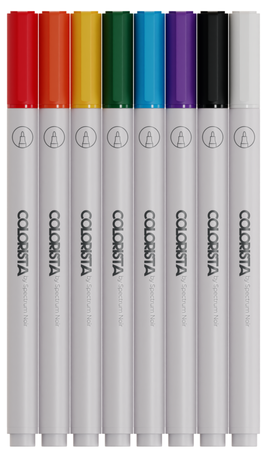 SPECTRUM NOIR -Colorista - Paint Marker - Bold Basics 8pc - 3