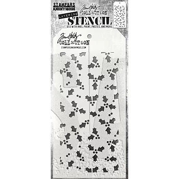 Tim Holtz Layering Stencil Tiny Holly THS189