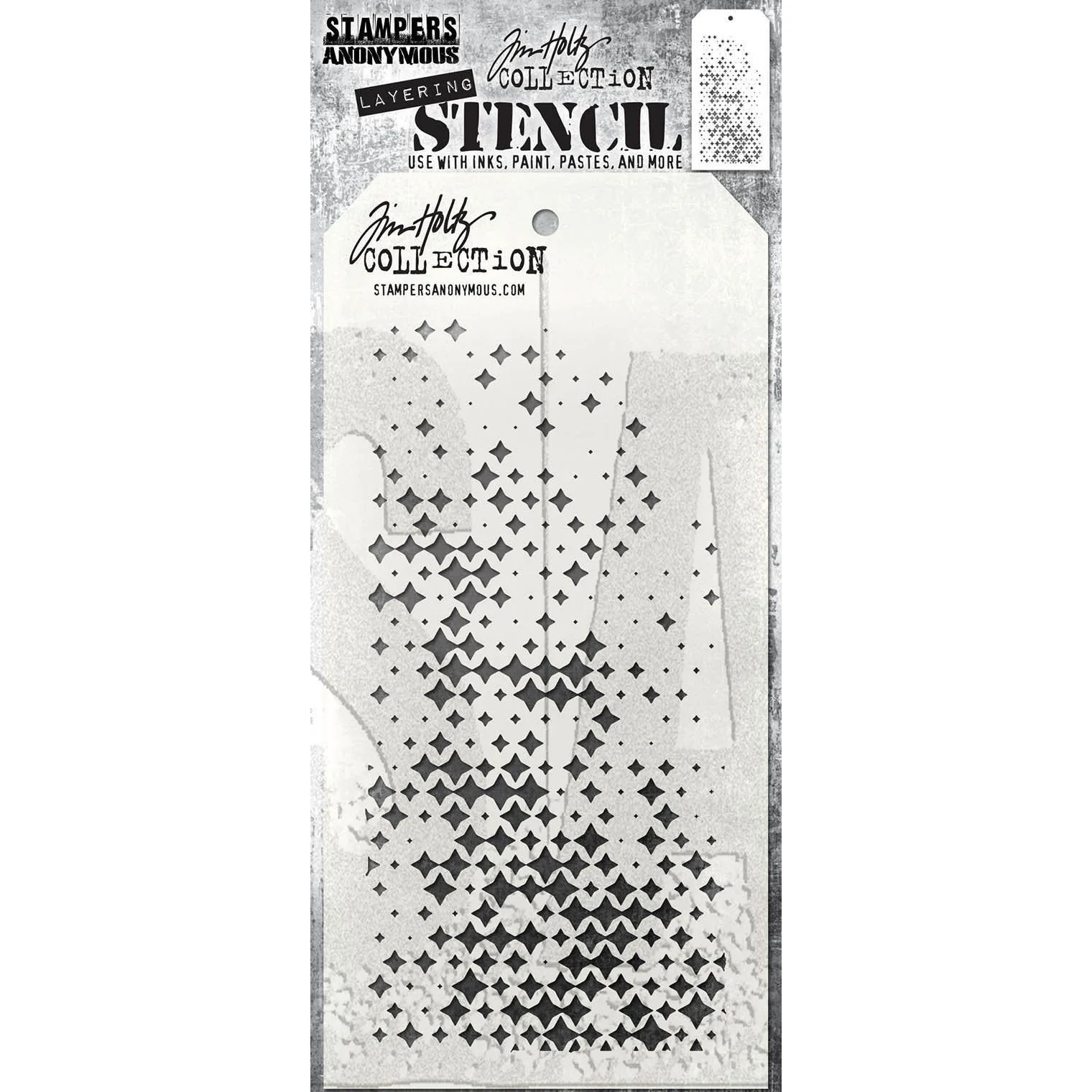 Tim Holtz Layering Stencil Sparkle Fade  THS188