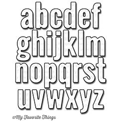 MY FAVORITE THINGS -Little Lowercase Letters Die-namics