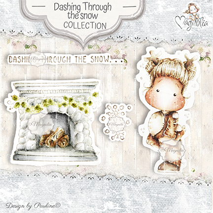 MAGNOLIA-MCC-19 Dashing Through the Snow Art stamp Sheet