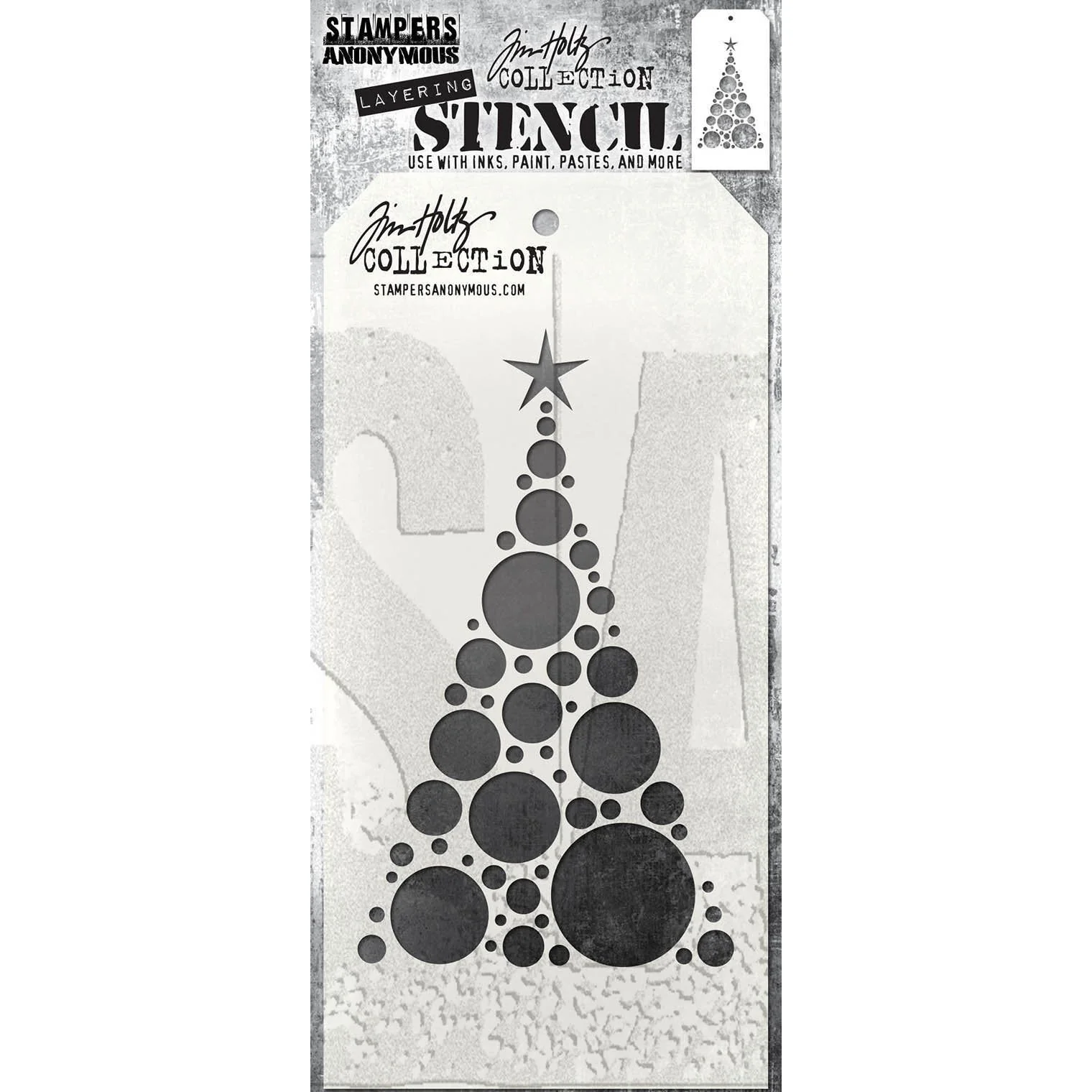 Tim Holtz Layering Stencil Modern Tree  THS187