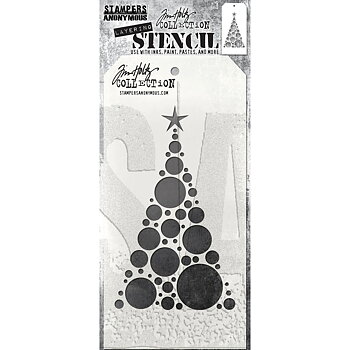Tim Holtz Layering Stencil Modern Tree  THS187