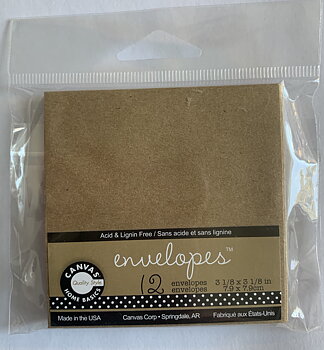 CANVAS CORP ENVELOPES  3 1/8X3 1/8