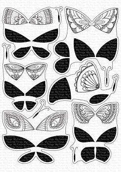MY FAVORITE THINGS -Brilliant Butterflies STAMP & DIE SET