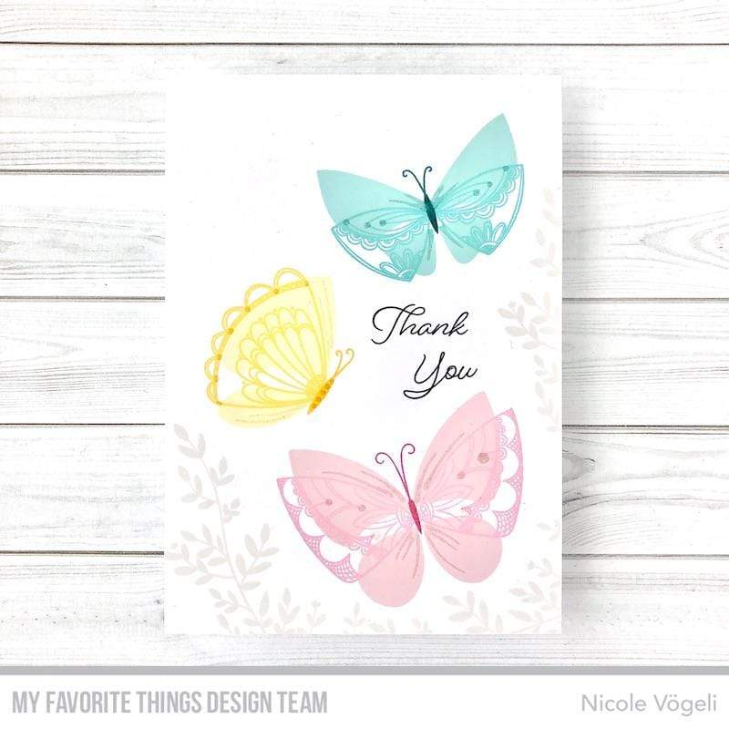 MY FAVORITE THINGS -Brilliant Butterflies STAMP & DIE SET - 5