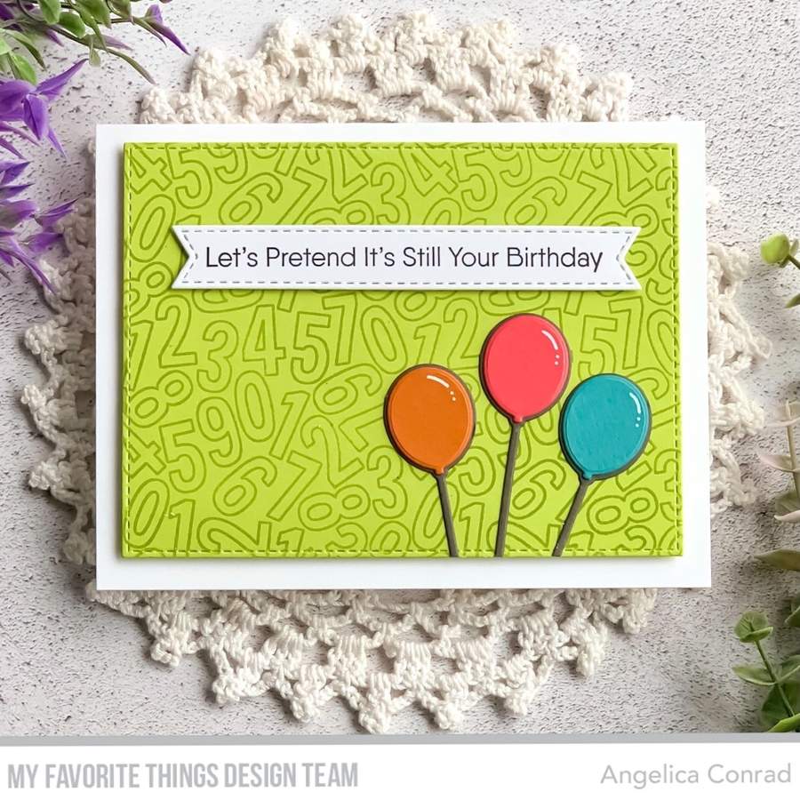 MY FAVORITE THINGS -Balloon Bouquet  STAMP & DIE SET - 7