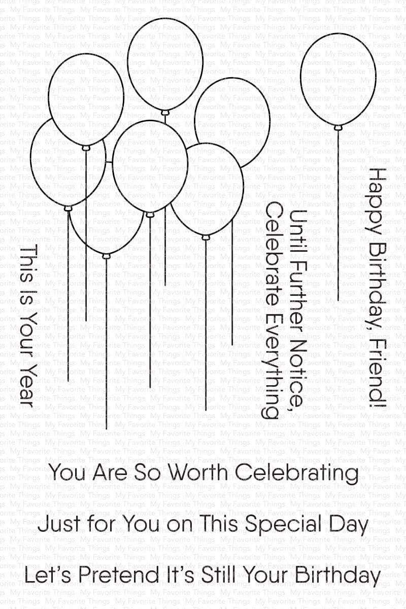 MY FAVORITE THINGS -Balloon Bouquet  STAMP & DIE SET