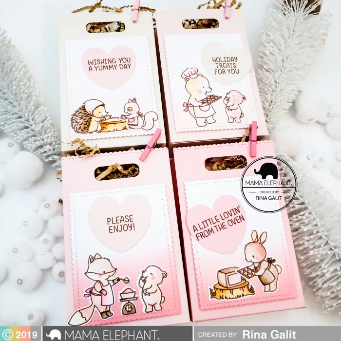 MAMA ELEPHANT-BAKED WITH LOVE STAMP & DIE SET - 3