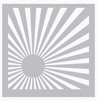 MY FAVORITE THINGS -Sunrise Radiating Rays Stencil