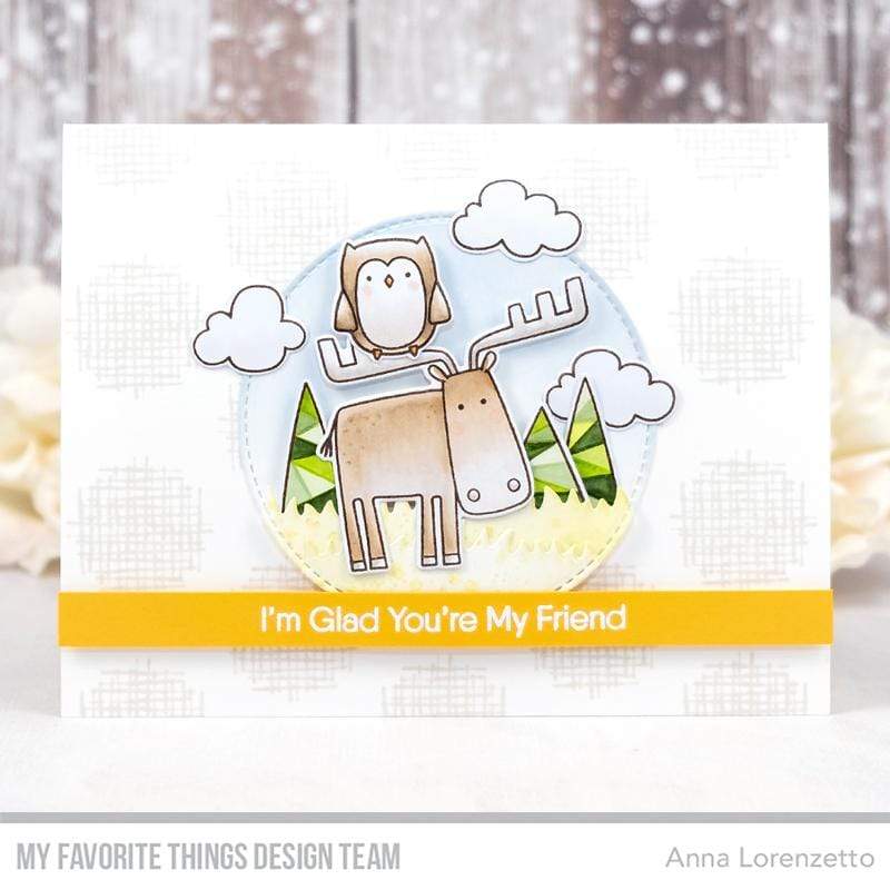 MY FAVORITE THINGS -Crosshatch Polka Dot Background - 2