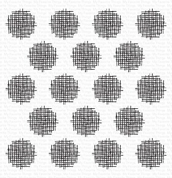 MY FAVORITE THINGS -Crosshatch Polka Dot Background