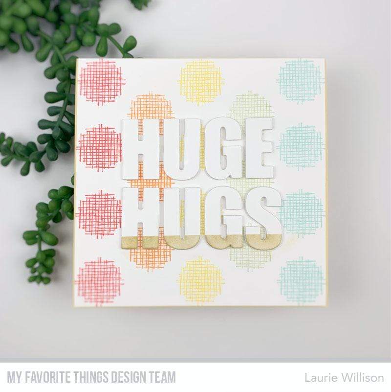 MY FAVORITE THINGS -Crosshatch Polka Dot Background - 3
