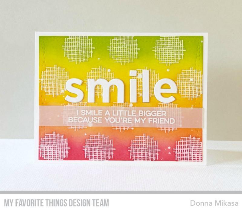 MY FAVORITE THINGS -Crosshatch Polka Dot Background - 6
