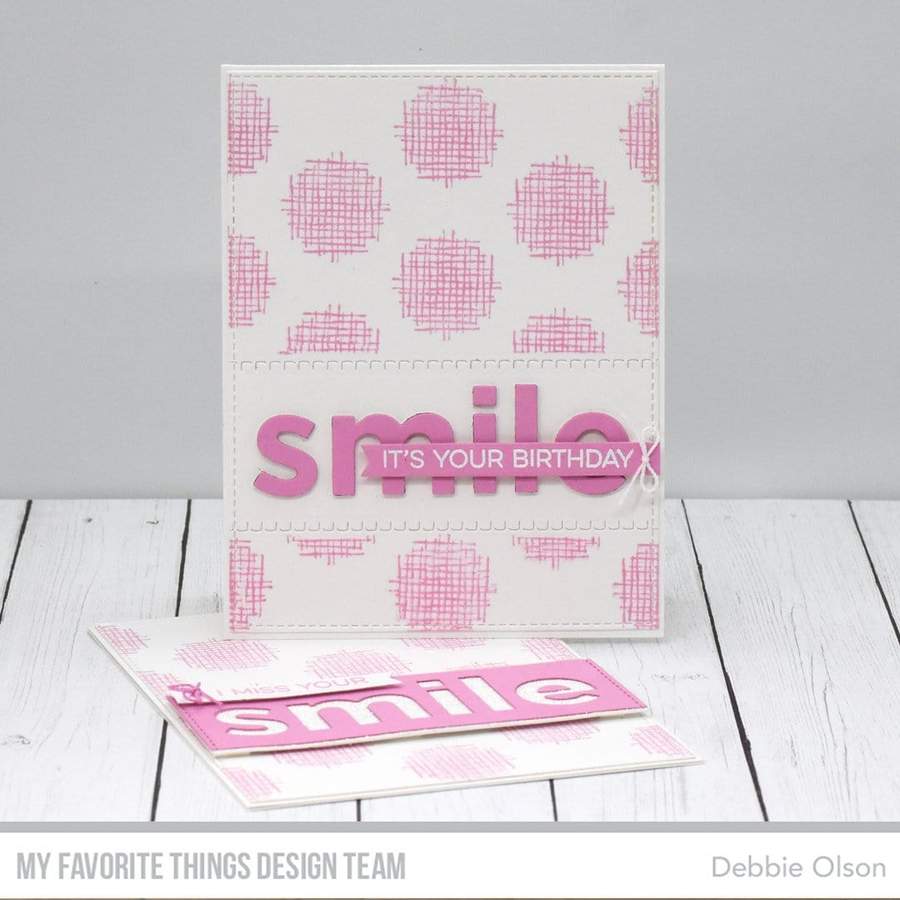 MY FAVORITE THINGS -Crosshatch Polka Dot Background - 7