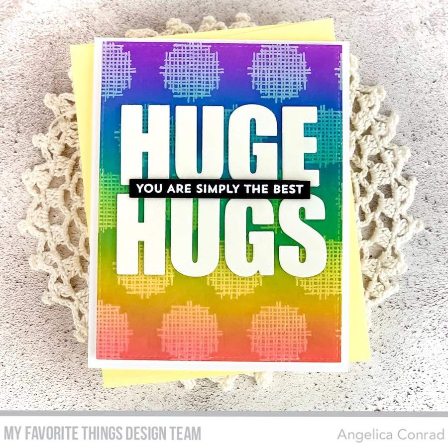 MY FAVORITE THINGS -Crosshatch Polka Dot Background - 5