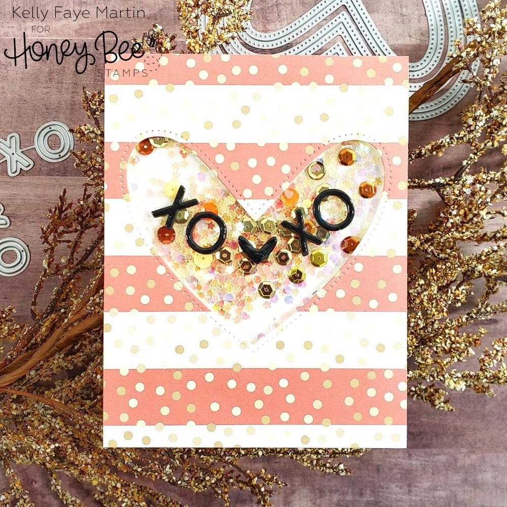HONEY BEE STAMPS Pierced XOXO Hearts | Honey Cuts - 5