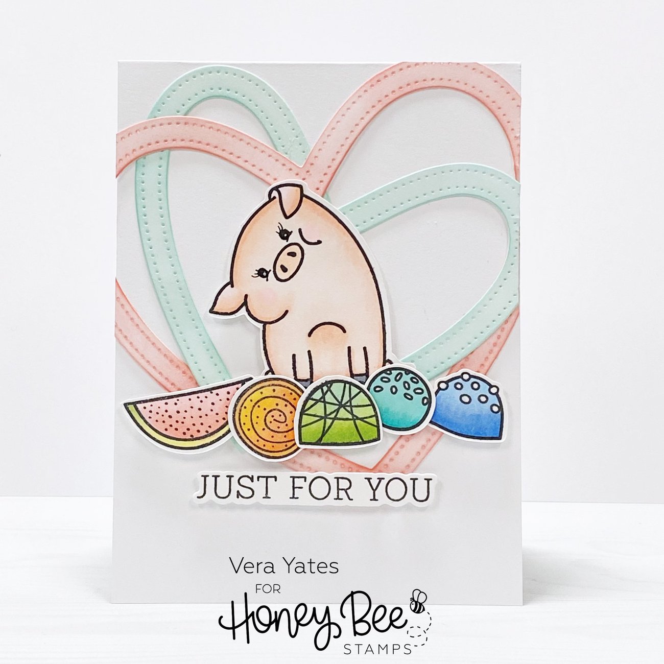 HONEY BEE STAMPS Pierced XOXO Hearts | Honey Cuts - 4
