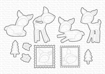 MY FAVORITE THINGS-Deer, Sweet Friend  STAMP & DIE SET