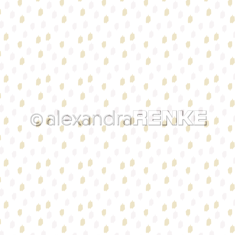 ALEXANDRA RENKE-Designpaper 'Little rose and yellow spots'