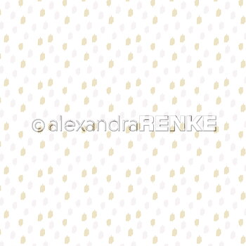 ALEXANDRA RENKE-Designpaper 'Little rose and yellow spots'