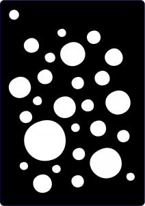  CREATIVE EXPRESSIONS-Mini Stencil Bubble Burst