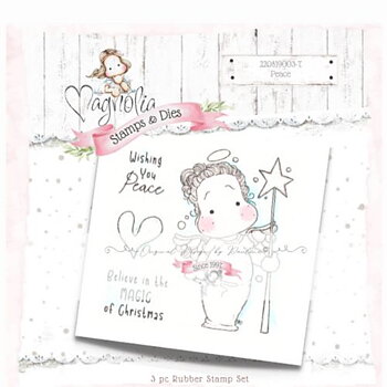 MAGNOLIA -MoC22 12 month's of xmas ~ Peace {Rubber Stamp Sheet}