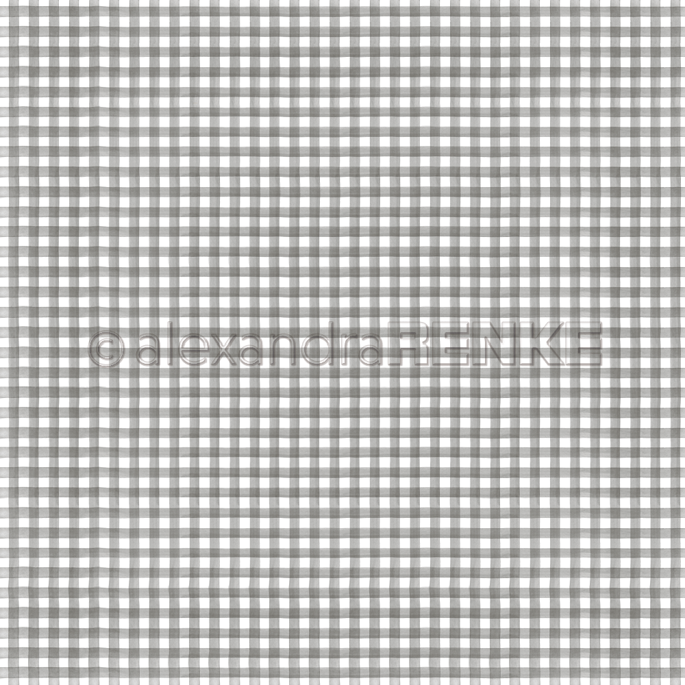 ALEXANDRA RENKE -Designpaper 'Kitchen square dark grey'