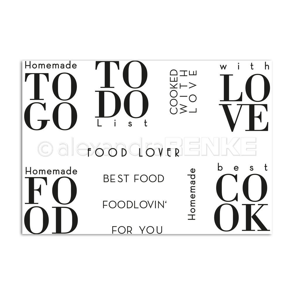 ALEXANDRA RENKE -Clear Stamp 'Homemade To Go'