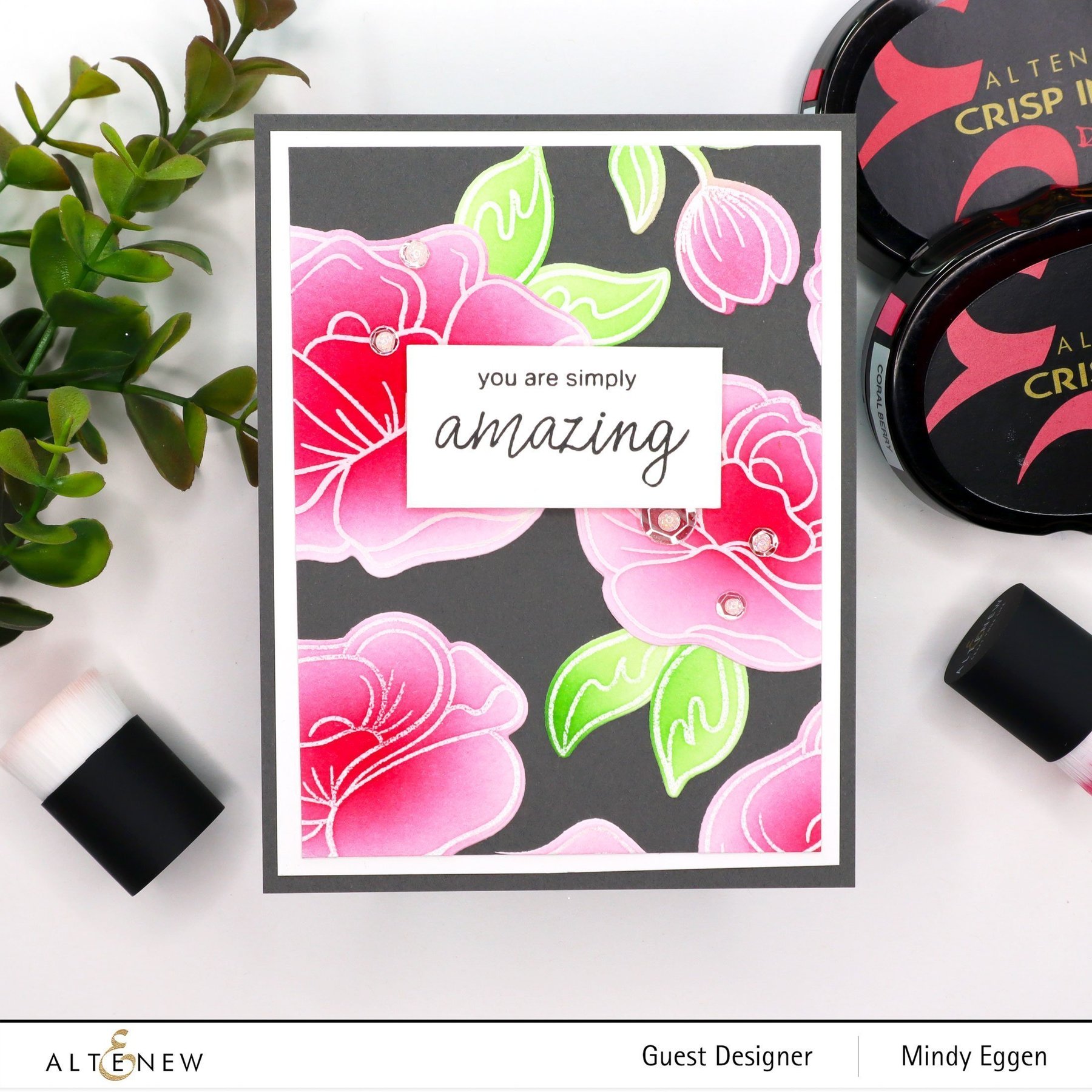 ALTENEW -Simple Roses Stamp Set - 4