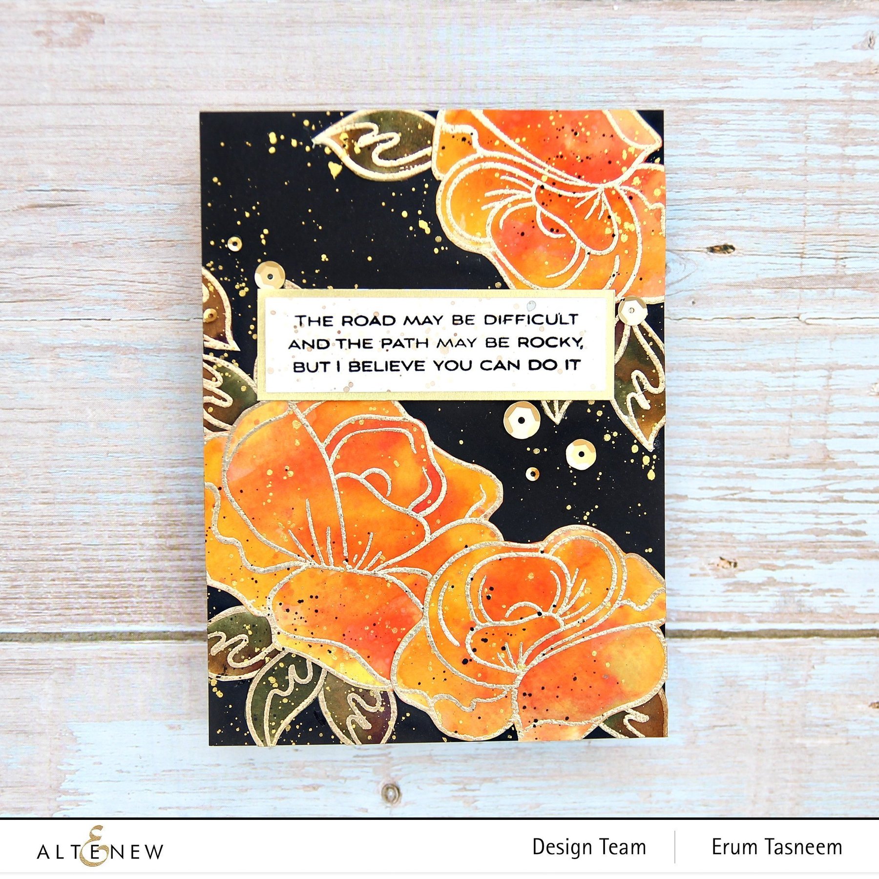 ALTENEW -Simple Roses Stamp Set - 3