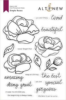 ALTENEW -Simple Roses Stamp Set