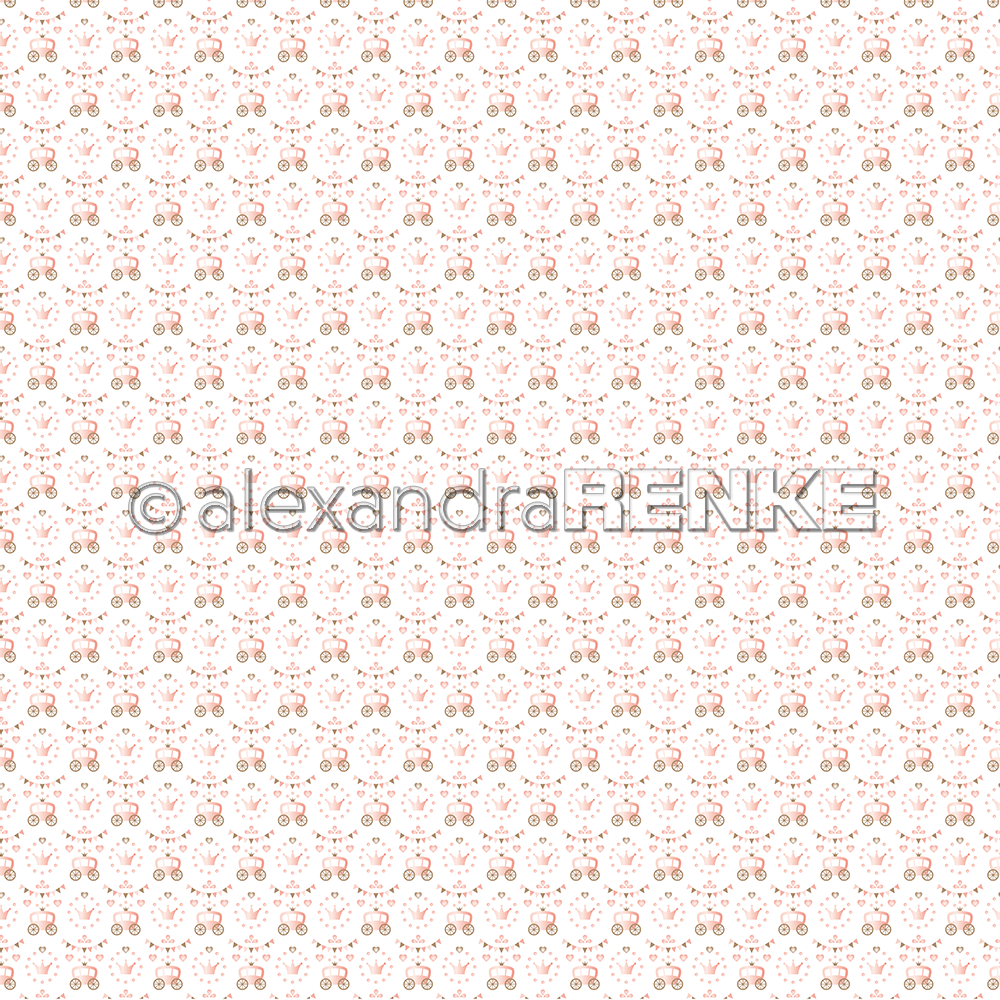 ALEXANDRA RENKE-Design paper 'carriage with crown'