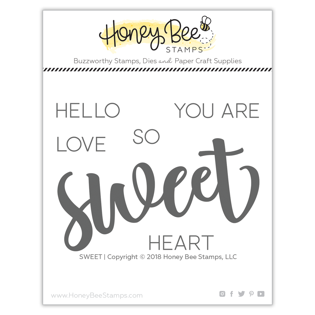 HONEY BEE STAMPS Sweet | 3x4 Stamp 6 die  Set