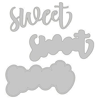 HONEY BEE STAMPS Sweet | 3x4 Stamp  & die Set
