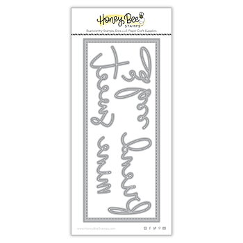 HONEY BEE STAMPS Slimline Sentiments: Stitched | Honey Cuts