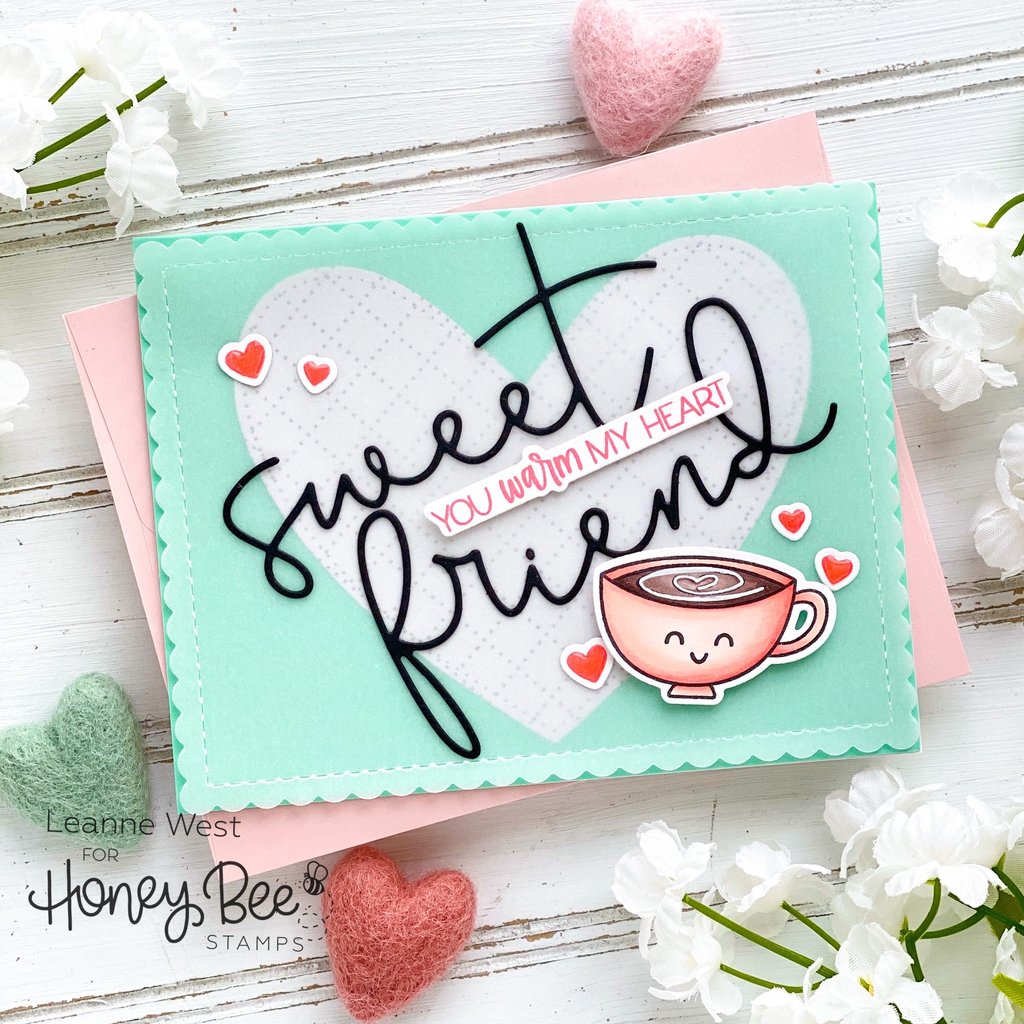 HONEY BEE STAMPS Slimline Sentiments: Stitched | Honey Cuts - 4