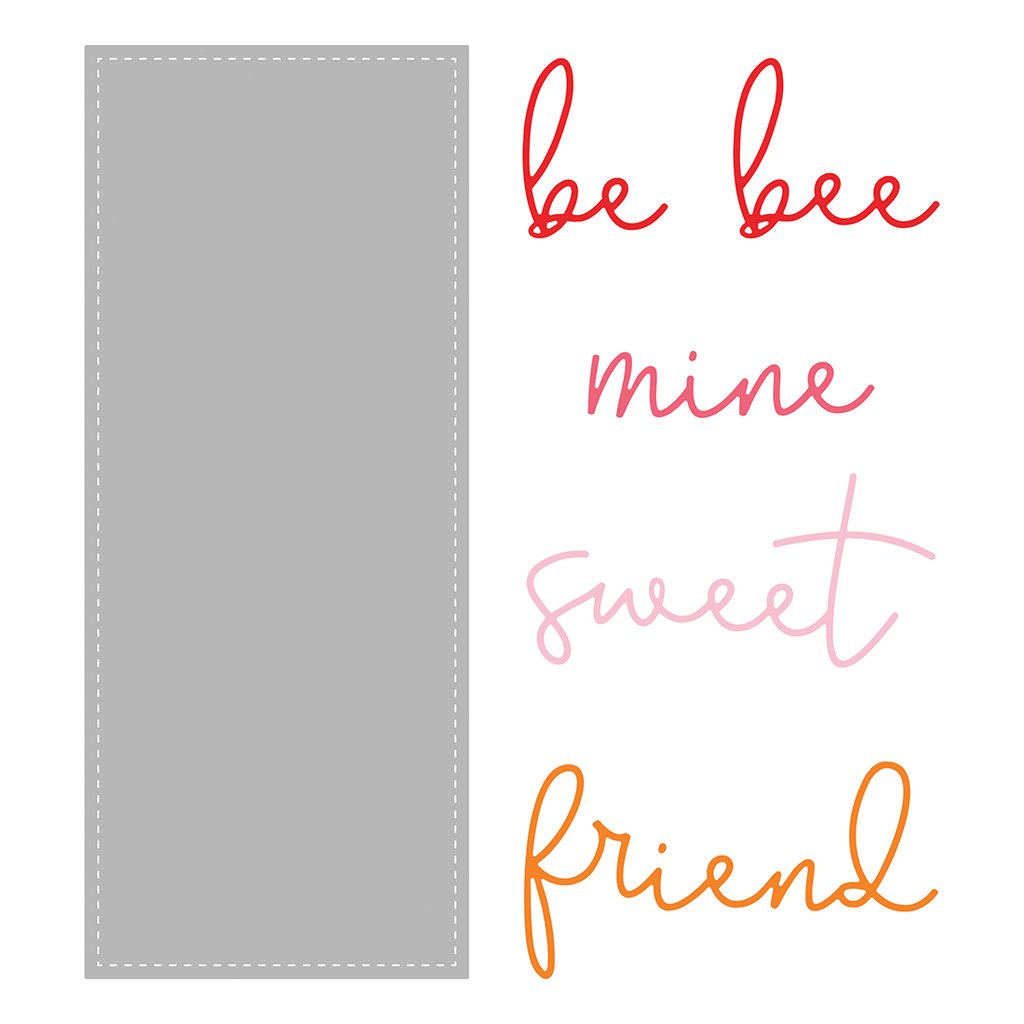 HONEY BEE STAMPS Slimline Sentiments: Stitched | Honey Cuts - 2