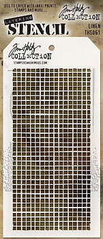 Tim Holtz Layering Stencil LINEN 