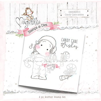 MAGNOLIA -MoC22 12 Month´s of Christmas ~ Candy Cane Wishes {Rubber Stam
