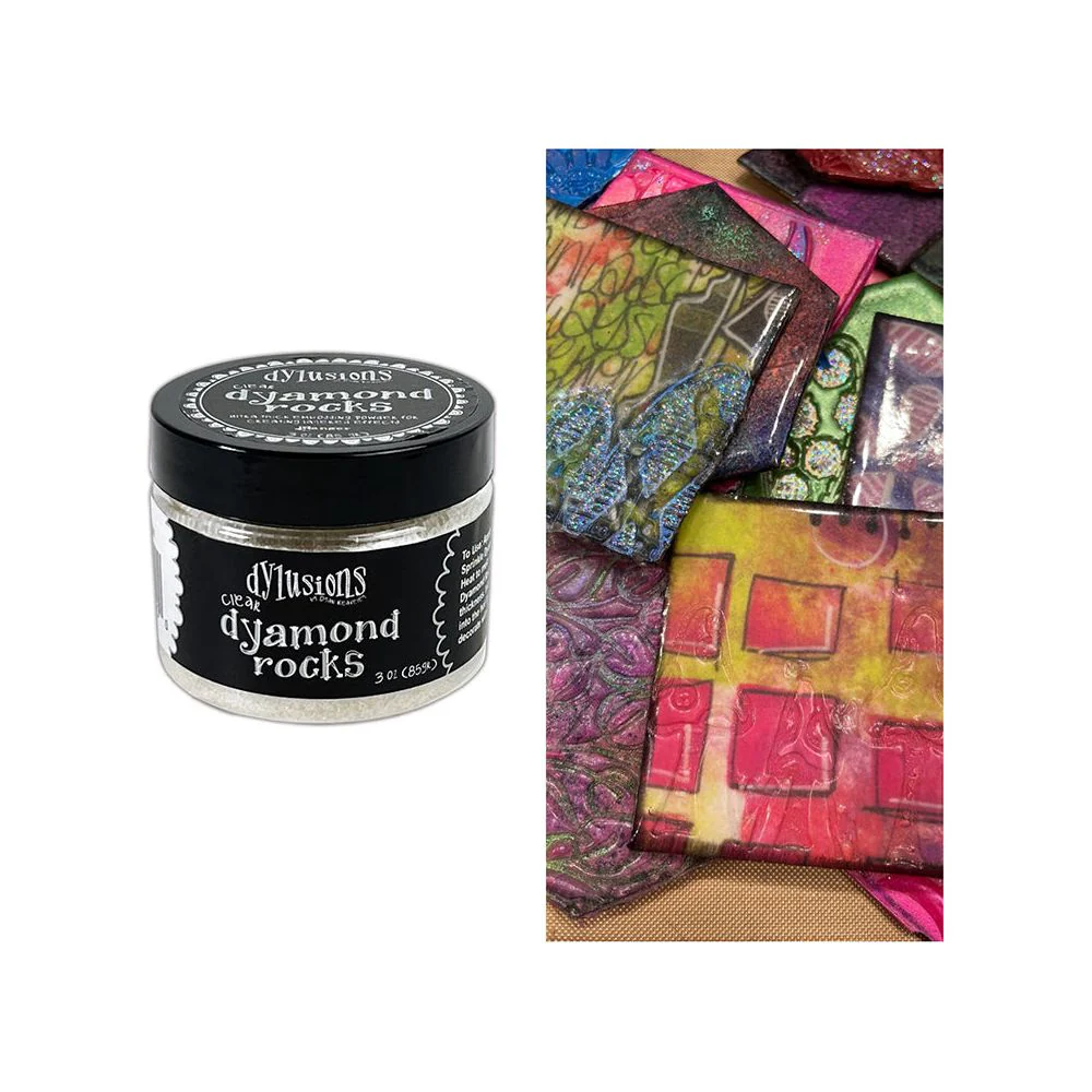 Ranger Dylusions Clear Dyamond Rocks Embossing Powder dym83900 - 2