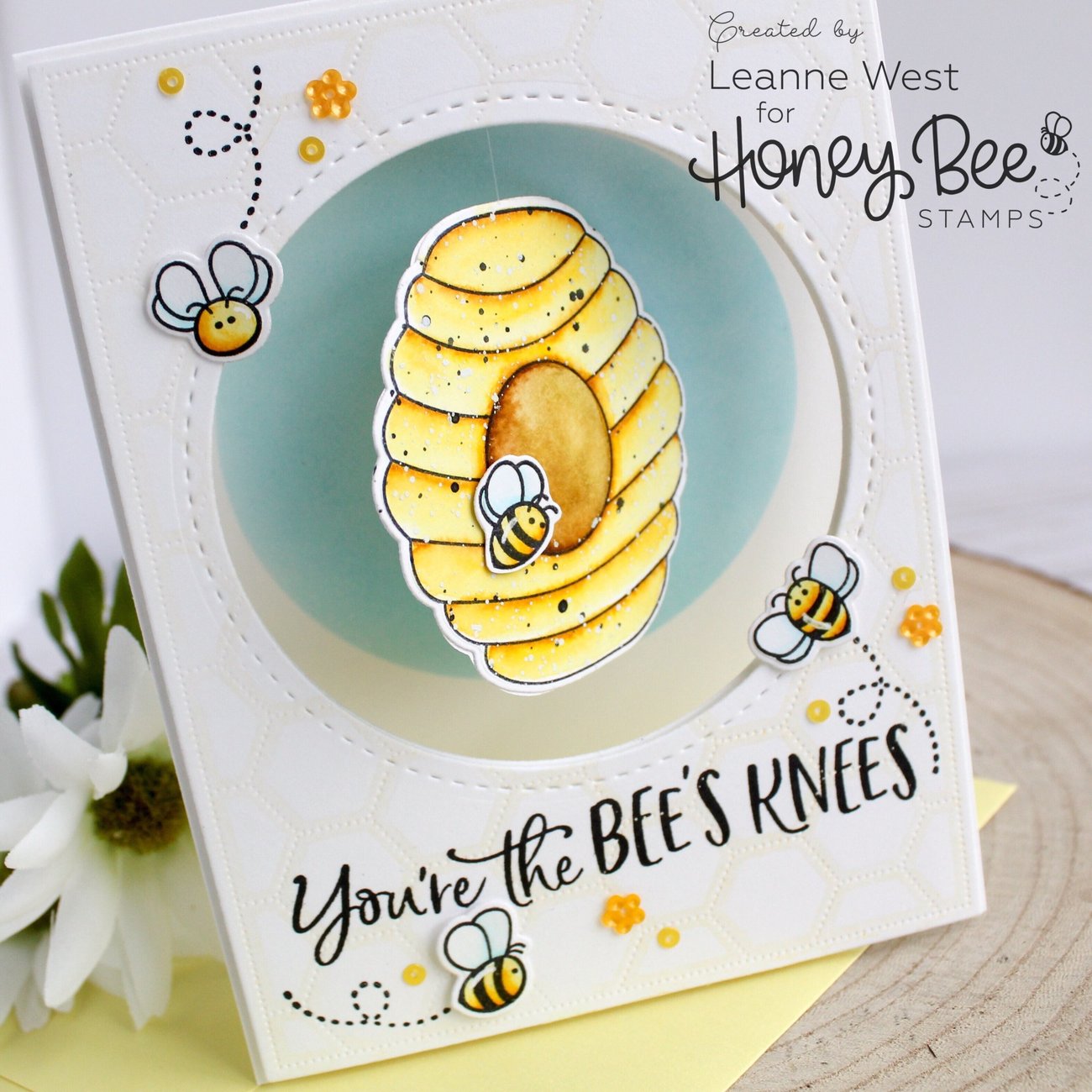 HONEY BEE STAMPS  -Hi Honey - 3