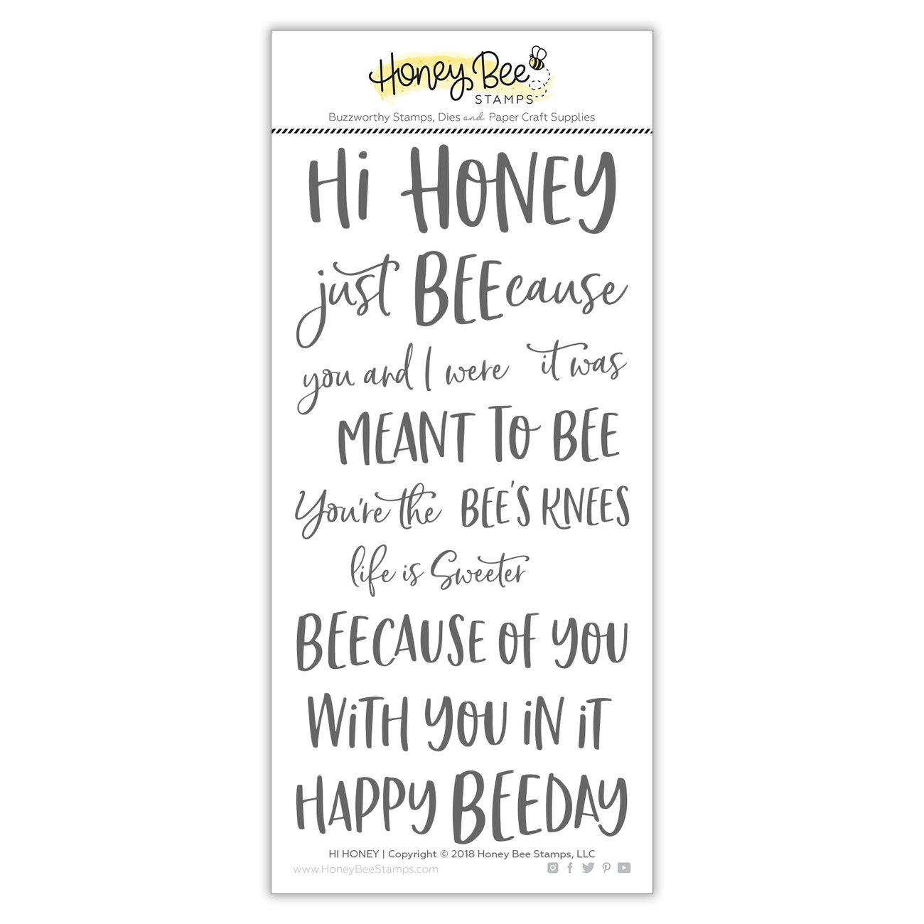 HONEY BEE STAMPS  -Hi Honey
