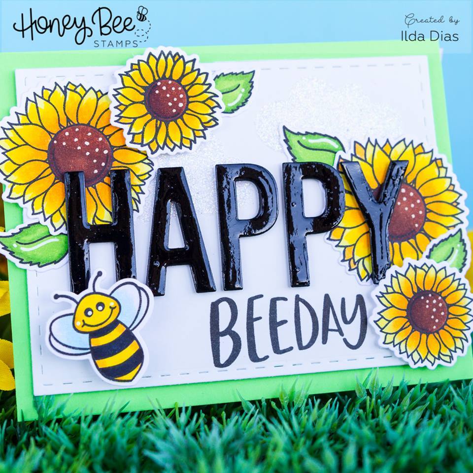 HONEY BEE STAMPS  -Hi Honey - 4