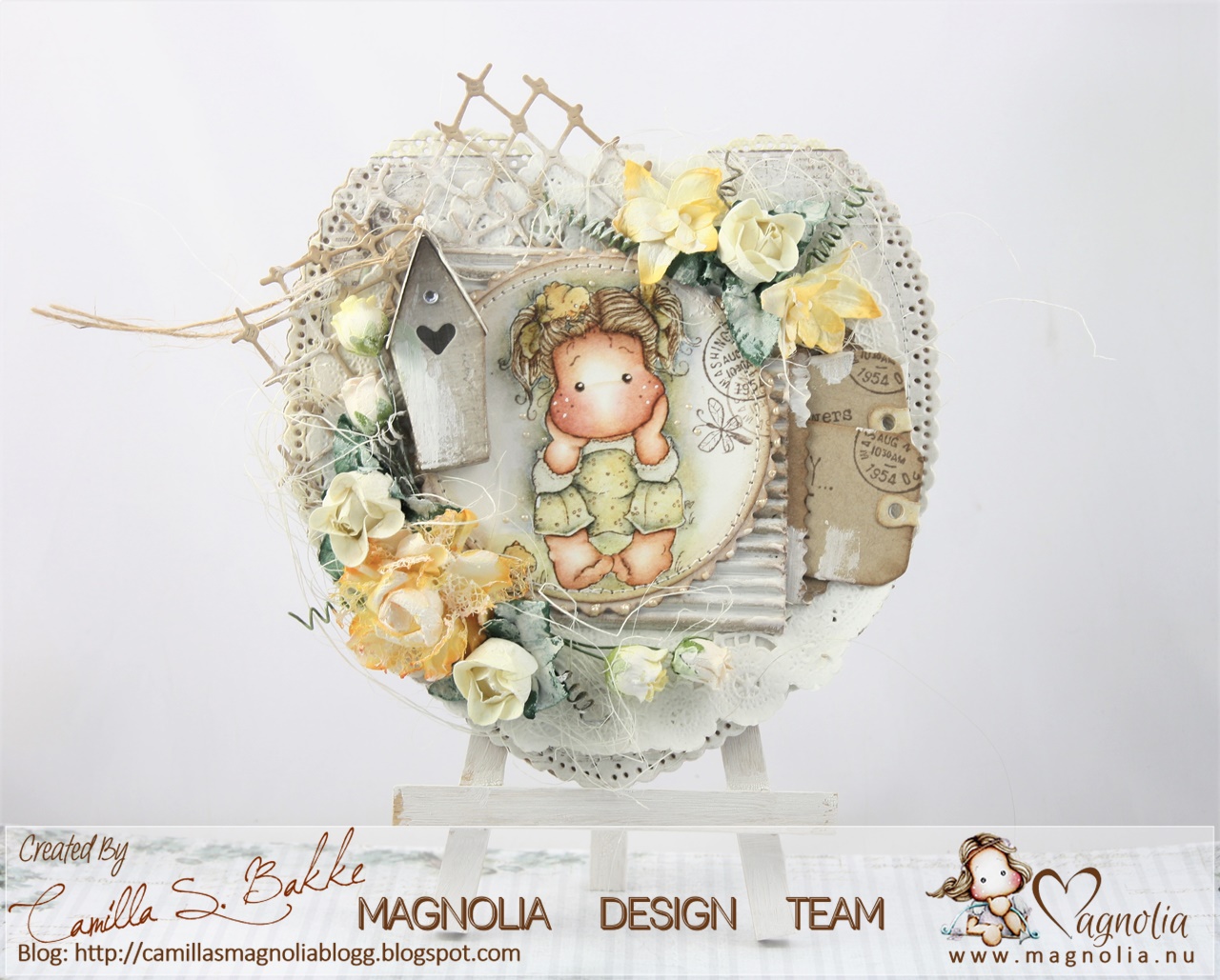 MAGNOLIA - HH19  Hippity Hoppity 2019   - Chicken Tilda omonterad - 3