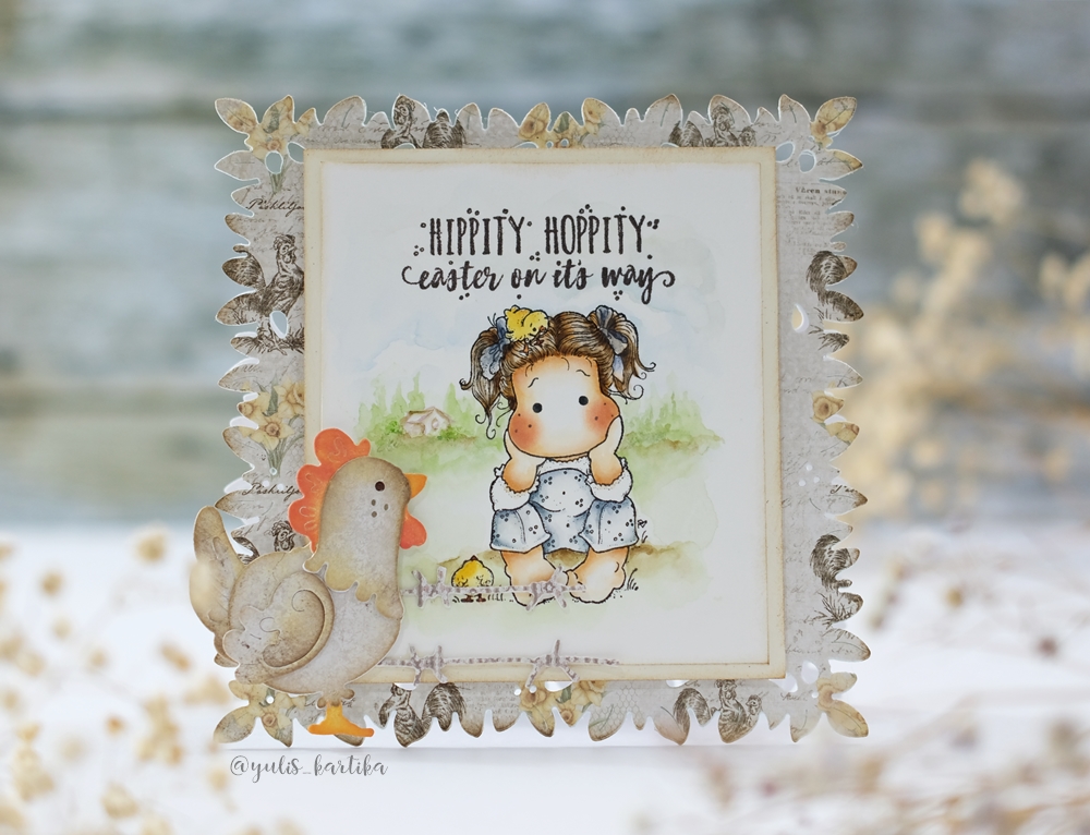 MAGNOLIA - HH19  Hippity Hoppity 2019   - Chicken Tilda omonterad